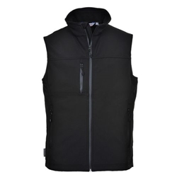 Portwest Softshell Bodywarmer (3L). Size/Fit  XS/R, Black. Style TK51