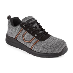 Portwest Composite Textile Trainer  S3S FO SR. Size/Fit  39/R, Grey. Style FC25