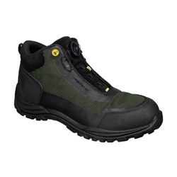 Portwest Girder Composite Mid Boot S3S ESD SR FO. Size/Fit  44/N, Black/Green. Style FE04