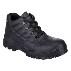 Portwest Steel Split Leather Mid Boot S1P SR. Size/Fit  44/R, Black. Style FW10