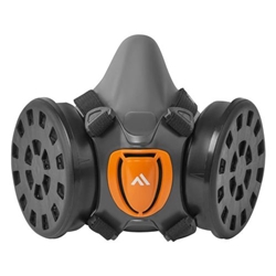 Portwest TPR Half Mask Kit (with P3 filters). Size/Fit  M/L/R, Grey. Style P422