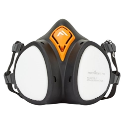 Portwest A2P3 Ready to use Half Mask. Size/Fit  /R, Black. Style P440