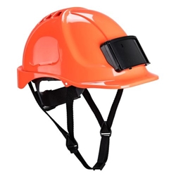 Portwest Endurance Badge Holder Helmet. Size/Fit  /R, Orange. Style PB55