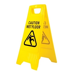 Portwest Wet Floor Warning Sign. Size/Fit  /R, Yellow. Style HV20