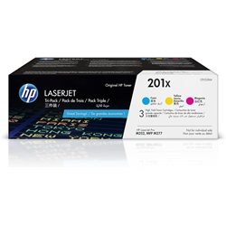 HP 201X Multipack High Yield Toner 3x 2.3K pages for HP Color LaserJet Pro M252/M274/M277 - CF253XM