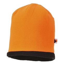 Portwest Reversible Hi-Vis Beanie Hat. Size/Fit  /R, Orange/Black. Style HA14