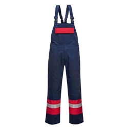 Portwest Bizflame Work Two Tone FR Bib and Brace. Size/Fit  L/R, Navy. Style FR57