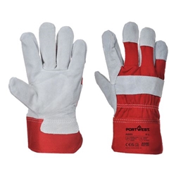 Portwest Leather Rigger 130 Cow Split Glove. Size/Fit  XXXL/R, Red. Style A220