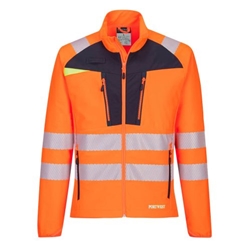 Portwest DX4 Hi-Vis Lightweight Stretch Work Jacket. Size/Fit  XXXL/R, Orange/Black. Style DX481