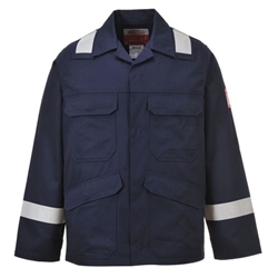Portwest Bizflame Work FR Jacket. Size/Fit  XXL/R, Navy. Style FR25