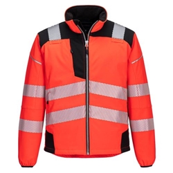 Portwest PW3 Hi-Vis Softshell (3L). Size/Fit  XXL/K, Red/Black. Style T402