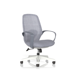 Ariel Mesh Task Operator Chair with Arms Chair Grey