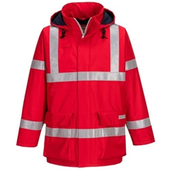 Portwest Bizflame Rain FR Winter Jacket. Size/Fit  XXXL/R, Red. Style S785