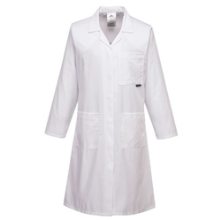 Portwest Women's Standard Coat. Size/Fit  XL/R, White. Style LW63