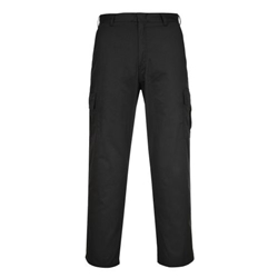 Portwest Combat Trousers. Size/Fit  40/R, Black. Style C701