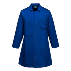 Portwest Food Industry 1 Pocket Coat. Size/Fit  XL/R, Royal Blue. Style 2202
