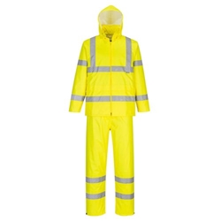 Portwest Hi-Vis Rain Suit . Size/Fit  XS/R, Yellow. Style H448
