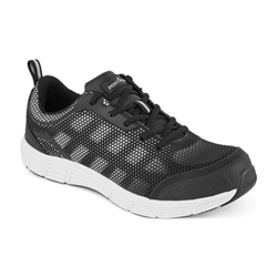 Portwest Steel Textile Trainer  S1P FO SR. Size/Fit  48/W, Black/White. Style FT15