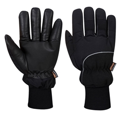 Portwest Cold 500 Leather Waterproof Mechanical Glove. Size/Fit  L/R, Black. Style A751