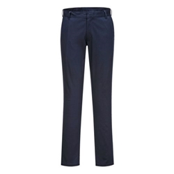 Portwest Women's Stretch Slim Chino Trousers. Size/Fit  24/R, Dark Navy. Style S235