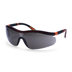 Portwest Neon Safety Glasses. Size/Fit  /R, Smoke. Style PS34