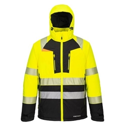 Portwest DX4 Hi-Vis Class 2 Winter Jacket. Size/Fit  XXXL/R, Yellow/Black. Style DX430