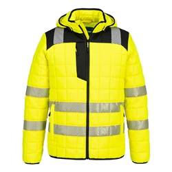 Portwest PW3 Hi-Vis Square Baffle Jacket. Size/Fit  4XL/R, Yellow/Black. Style T165