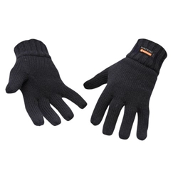 Portwest Insulated Knit Glove. Size/Fit  /R, Black. Style GL13