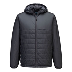 Portwest Professional Hooded Insulated Baffle Jacket. Size/Fit  XL/R, Metal Grey. Style S608