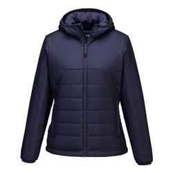 Portwest Professional Women's Hooded Insulated Baffle Jacket. Size/Fit  XL/R, Navy. Style S613