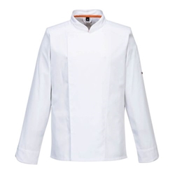 Portwest Chef's Mesh Air Pro Stretch Jacket L/S . Size/Fit  XXL/R, White. Style C846