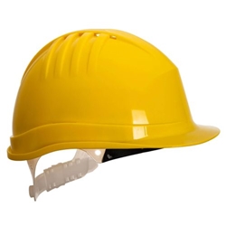Portwest Expertline Safety Helmet (Slip Ratchet). Size/Fit  /R, Yellow. Style PS60