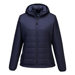 Portwest Professional Women's Hooded Insulated Baffle Jacket. Size/Fit  S/R, Navy. Style S613