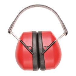 Portwest Super Ear Defenders. Size/Fit  /R, Red. Style PW41