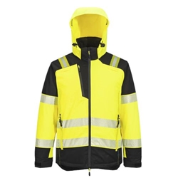 Portwest PW3 Hi-Vis Winter Jacket. Size/Fit  M/R, Yellow/Black. Style T160