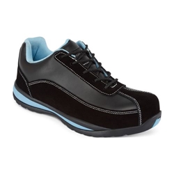 Portwest Steelite Women's Safety Trainer S1P HRO. Size/Fit  41/R, Black. Style FW39