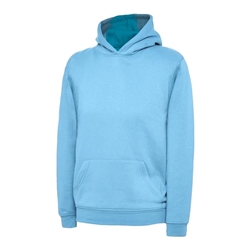 Uneek UC503 Childrens Hooded Sweatshirt Sky 7/8 Years