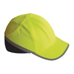 Portwest Long Peak Bump Cap. Size/Fit  /R, Yellow. Style PW79