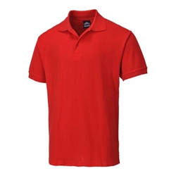 Portwest Naples Polo Shirt S/S. Size/Fit  L/R, Red. Style B210