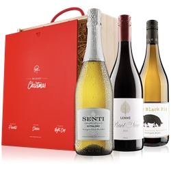 Christmas Day Mixed Wine & Prosecco in Wooden Box