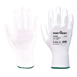 Portwest Grip 13 PU Palm Essential Full Box (288 Pairs). Size/Fit  XXL/R, White. Style AB129