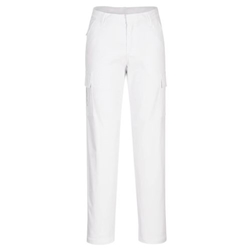 Portwest Women's Stretch Cargo Trousers. Size/Fit  40/R, White. Style S233