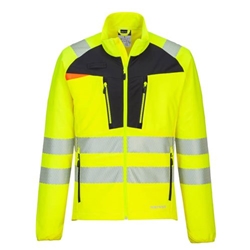 Portwest DX4 Hi-Vis Lightweight Stretch Work Jacket. Size/Fit  5XL/R, Yellow/Black. Style DX481