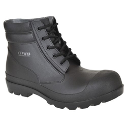 Portwest Steel PVC Mid Boot S5 SR FO. Size/Fit  47/R, Black. Style FW45