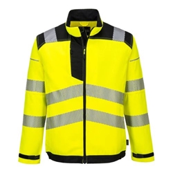 Portwest PW3 Hi-Vis Work Jacket. Size/Fit  S/R, Yellow/Black. Style T500
