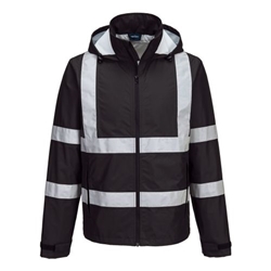 Portwest Iona Enhanced Lightweight Packable Jacket. Size/Fit  6XL/R, Black. Style F442