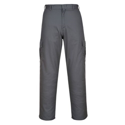 Portwest Combat Trousers. Size/Fit  28/T, Grey Tall. Style C701