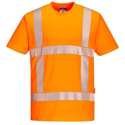 Portwest RWS Hi-Vis T-Shirt S/S . Size/Fit  XXL/R, Orange. Style R413