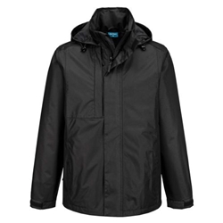 Portwest WX2 Eco Rain Jacket. Size/Fit  XL/R, Black. Style CD867