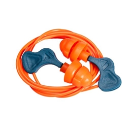 Portwest Easy Fit TPR Ear Plugs (50 Pairs). Size/Fit  /R, Orange. Style EP23